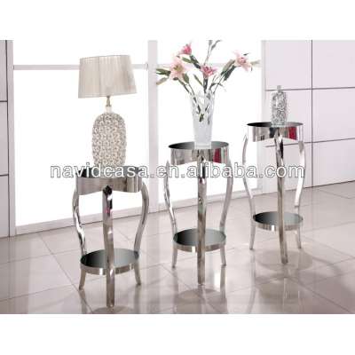 C8017 vintage stainless steel furniture flower stand