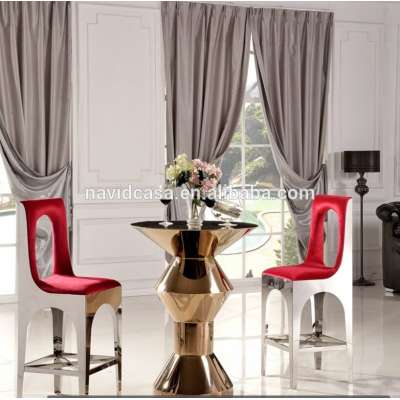 BT05 high bar gold table and bar chair